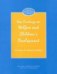 bokomslag New Findings on Welfare and Children's Development