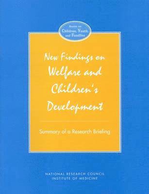 bokomslag New Findings on Welfare and Children's Development