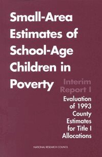 National Research Council, Division of Behavioral and Social Sciences and Education, Commission on Behavioral and Social Sciences and Education, Panel on Estimates of Poverty for Small Geographic Areas - Small-Area Estimates of School-Age Children in Poverty, Häftad