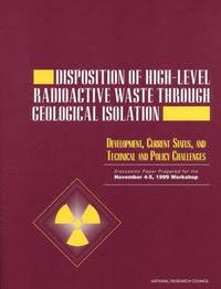 bokomslag Disposition of High-Level Radioactive Waste Through Geological Isolation
