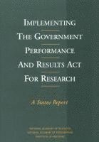 bokomslag Implementing the Government Performance and Results Act for Research