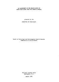 Division on Earth and Life Studies, Commission on Life Sciences, Board on Toxicology and Environmental Health Hazards, Committee on Toxicology - Assessment of the Health Risks of Seven Pesticides Used for Termite Control, Häftad