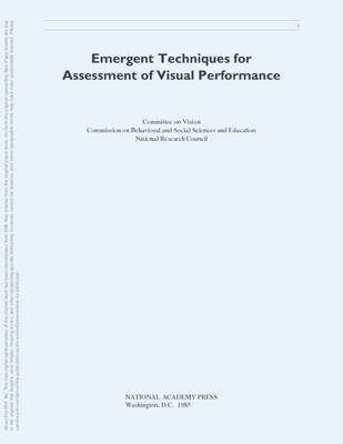 bokomslag Emergent Techniques for Assessment of Visual Performance