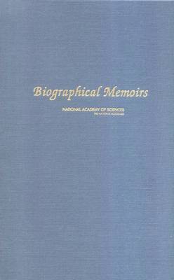 National Academy of Sciences, National Academy Of Sciences - Biographical Memoirs, Inbunden