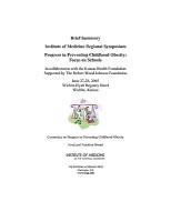 Progress in Preventing Childhood Obesity