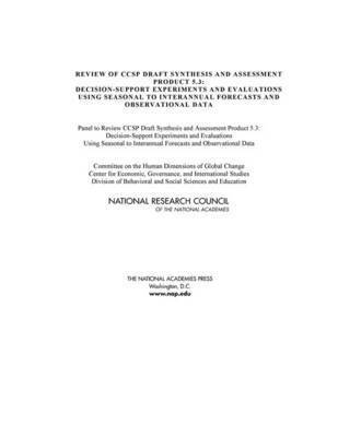 bokomslag Review of CCSP Draft Synthesis and Assessment Product 5.3