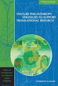 bokomslag Venture Philanthropy Strategies to Support Translational Research