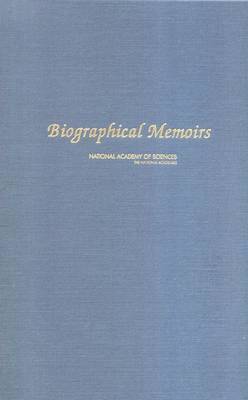 bokomslag Biographical Memoirs