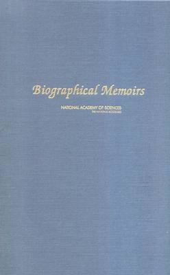 bokomslag Biographical Memoirs