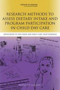bokomslag Research Methods to Assess Dietary Intake and Program Participation in Child Day Care