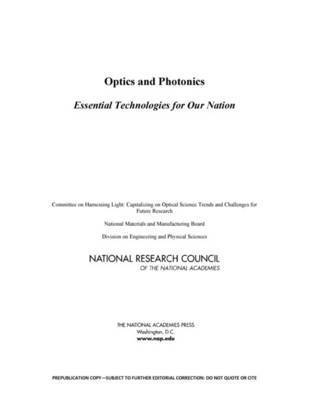National Research Council, Division on Engineering and Physical Sciences, National Materials and Manufacturing Board, Committee on Harnessing Light: Capitalizing on Optical Science Trends and Challenges for Future Research, Division on Engineering and Physical Sci, Committee on Harnessing Light Capitalizing on Optical Science Trends and Challenges for Future Research - Optics and Photonics, Häftad