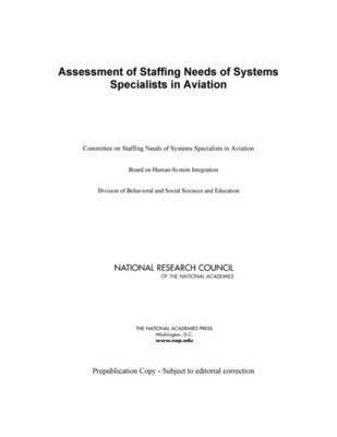 bokomslag Assessment of Staffing Needs of Systems Specialists in Aviation