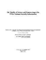 bokomslag The Quality of Science and Engineering at the NNSA National Security Laboratories