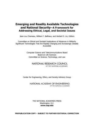Emerging and Readily Available Technologies and National Security 1