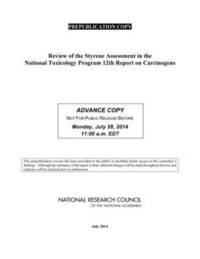 bokomslag Review of the Styrene Assessment in the National Toxicology Program 12th Report on Carcinogens