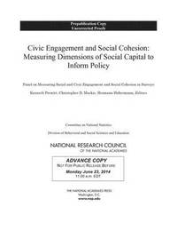 bokomslag Civic Engagement and Social Cohesion