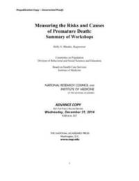 bokomslag Measuring the Risks and Causes of Premature Death