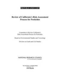 bokomslag Review of California's Risk-Assessment Process for Pesticides