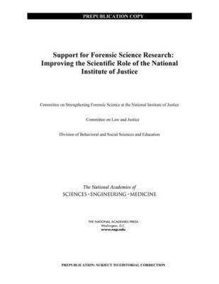 Support for Forensic Science Research 1