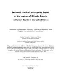 bokomslag Review of the Draft Interagency Report on the Impacts of Climate Change on Human Health in the United States