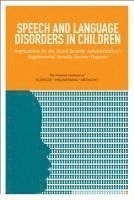 bokomslag Speech and Language Disorders in Children