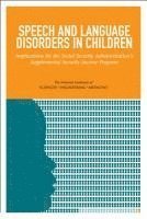 bokomslag Speech and Language Disorders in Children