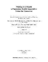 and Medicine National Academies of Sciences, Engineering, Health and Medicine Division, Board on Population Health and Public Health Practice, Committee on Public Health Approaches to Reduce Vision Impairment and Promote Eye Health, National Academies of Sciences Engineeri, National Academies of Sciences Engineering and Medicine, Health And Medicine Division, Annalyn Welp, R. Brian Woodbury, Margaret A. McCoy, Steven M. Teutsch, R Brian Woodbury, Margaret A McCoy, Steven M Teutsch - Making Eye Health a Population Health Imperative, Häftad