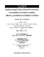 bokomslag Implementing Evidence-Based Prevention by Communities to Promote Cognitive, Affective, and Behavioral Health in Children