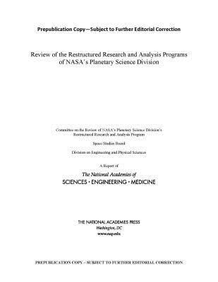 bokomslag Review of the Restructured Research and Analysis Programs of NASA's Planetary Science Division