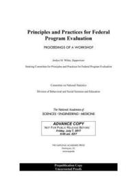 bokomslag Principles and Practices for Federal Program Evaluation
