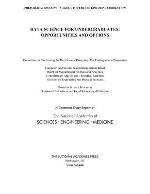 Data Science for Undergraduates 1