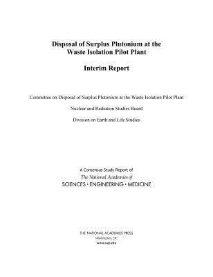 bokomslag Disposal of Surplus Plutonium at the Waste Isolation Pilot Plant