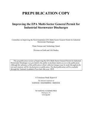 bokomslag Improving the EPA Multi-Sector General Permit for Industrial Stormwater Discharges