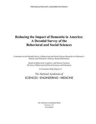 bokomslag Reducing the Impact of Dementia in America