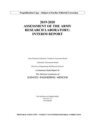 2019-2020 Assessment of the Army Research Laboratory 1