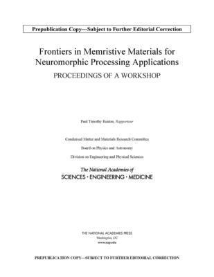 bokomslag Frontiers in Memristive Materials for Neuromorphic Processing Applications