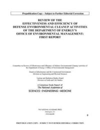 bokomslag Effectiveness and Efficiency of Defense Environmental Cleanup Activities of DOE's Office of Environmental Management