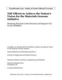 bokomslag NSF Efforts to Achieve the Nation's Vision for the Materials Genome Initiative