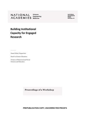 bokomslag Building Institutional Capacity for Engaged Research: Proceedings of a Workshop