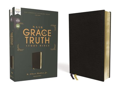 Zondervan, R Albert Mohler Jr - NASB, The Grace and Truth Study Bible (Trustworthy and Practical Insights), Bonded Leather, Black, Red Letter, 1995 Text, Comfort Print, Inbunden