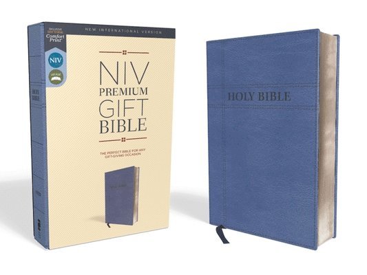 Zondervan - Niv, Premium Gift Bible, Leathersoft, Navy, Red Letter Edition, Comfort Print, Inbunden