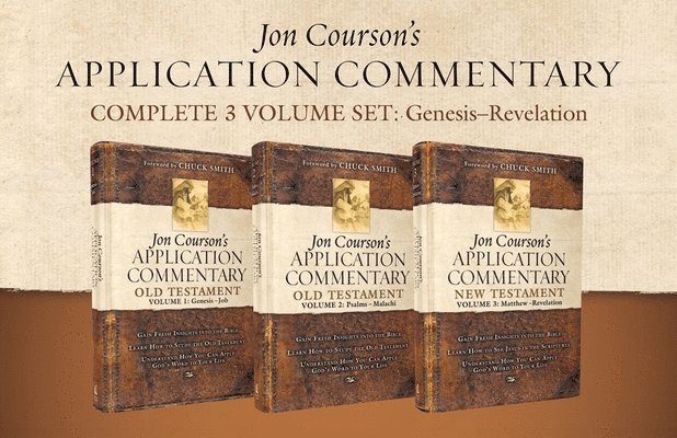 Jon Courson - Jon Courson's Application Commentary, Complete 3-Volume Set: Genesis - Revelation, Inbunden