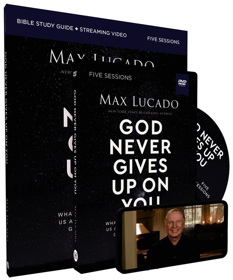 Max Lucado - God Never Gives Up on You Study Guide with DVD, Häftad