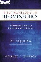 bokomslag New Horizons In Hermeneutics