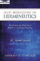 bokomslag New Horizons in Hermeneutics: The Theory and Practice of Transforming Biblical Reading