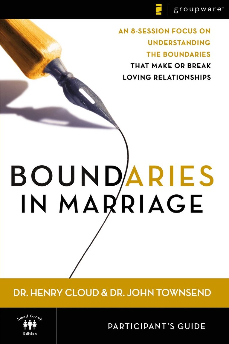 Henry Cloud, John Townsend - Boundaries in Marriage Participant's Guide, Häftad