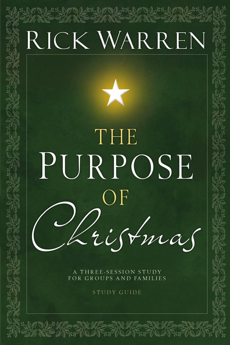 Rick Warren - Purpose of Christmas Study Guide, Häftad