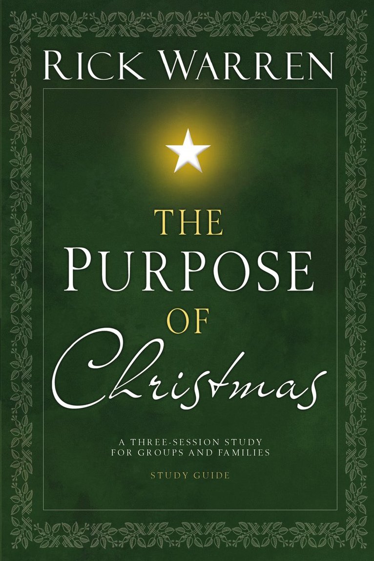 The Purpose of Christmas Study Guide 1