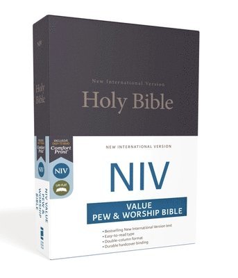 Niv, Value Pew And Worship Bible, Hardcover, Blue 1