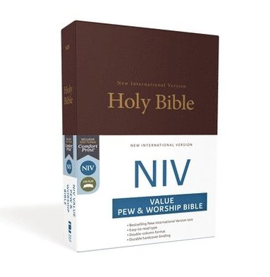 bokomslag NIV, Value Pew and Worship Bible, Hardcover, Burgundy